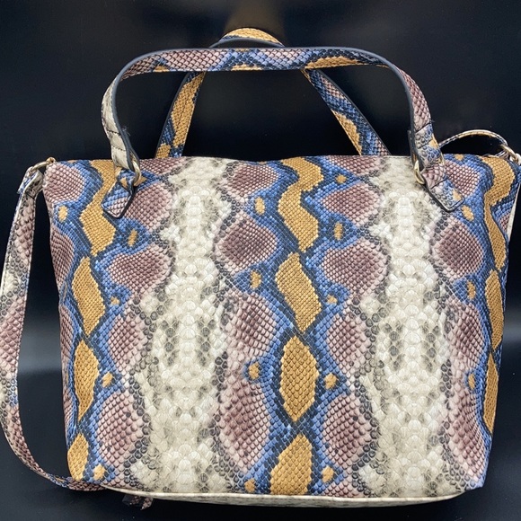 Jessica Simpson python skin tote Satchel purse - Picture 4 of 5